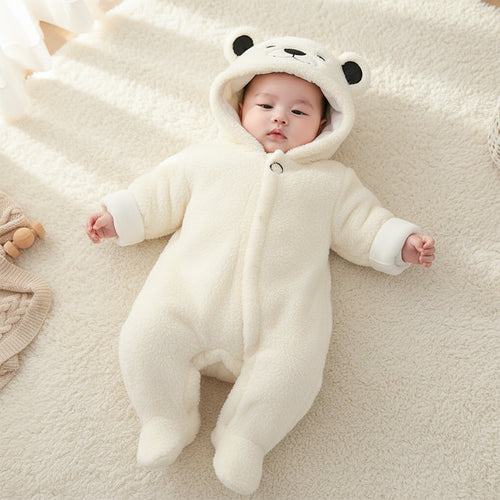 Moonpuff Arctic Velvet Hooded Jumpsuit