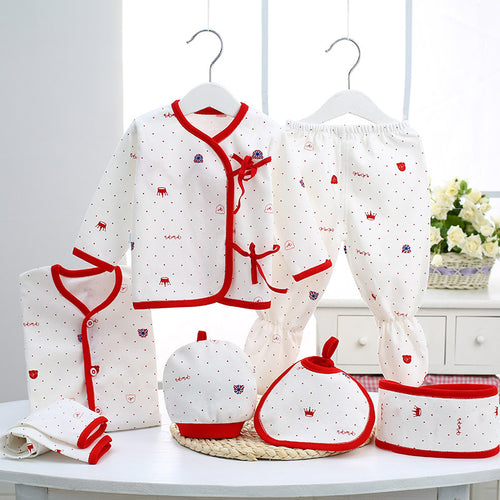 Moonpuff Pure Cotton Newborn 7-Piece Gift Set