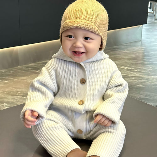 Moonpuff Korean Warm Knit Baby Romper