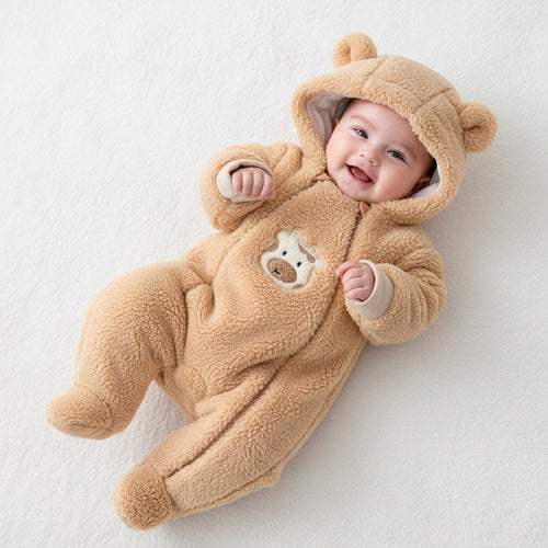 Moonpuff Thickened Cotton Baby Winter Romper