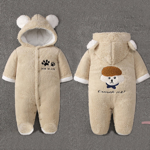 Moonpuff Winter Thickened Footed Romper