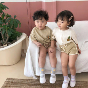 Moonpuff Everyday Kids Short-Sleeve Outfit Set