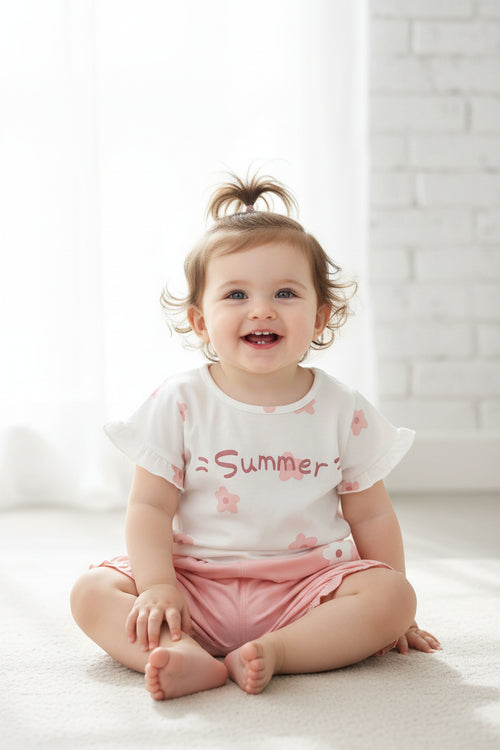 Moonpuff Summer Two-Piece Girls Set