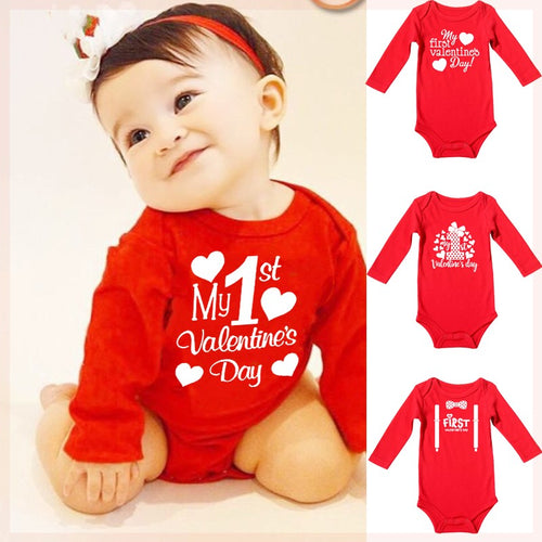 Moonpuff Valentine Print Romper